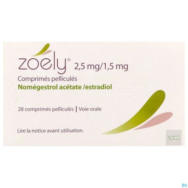 Zoely 2mg5/1mg5 Comprime 28 X1