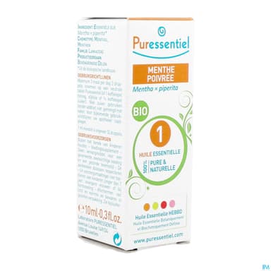 Puressentiel Huile Essentielle Menthe Poivree Bio 10ml