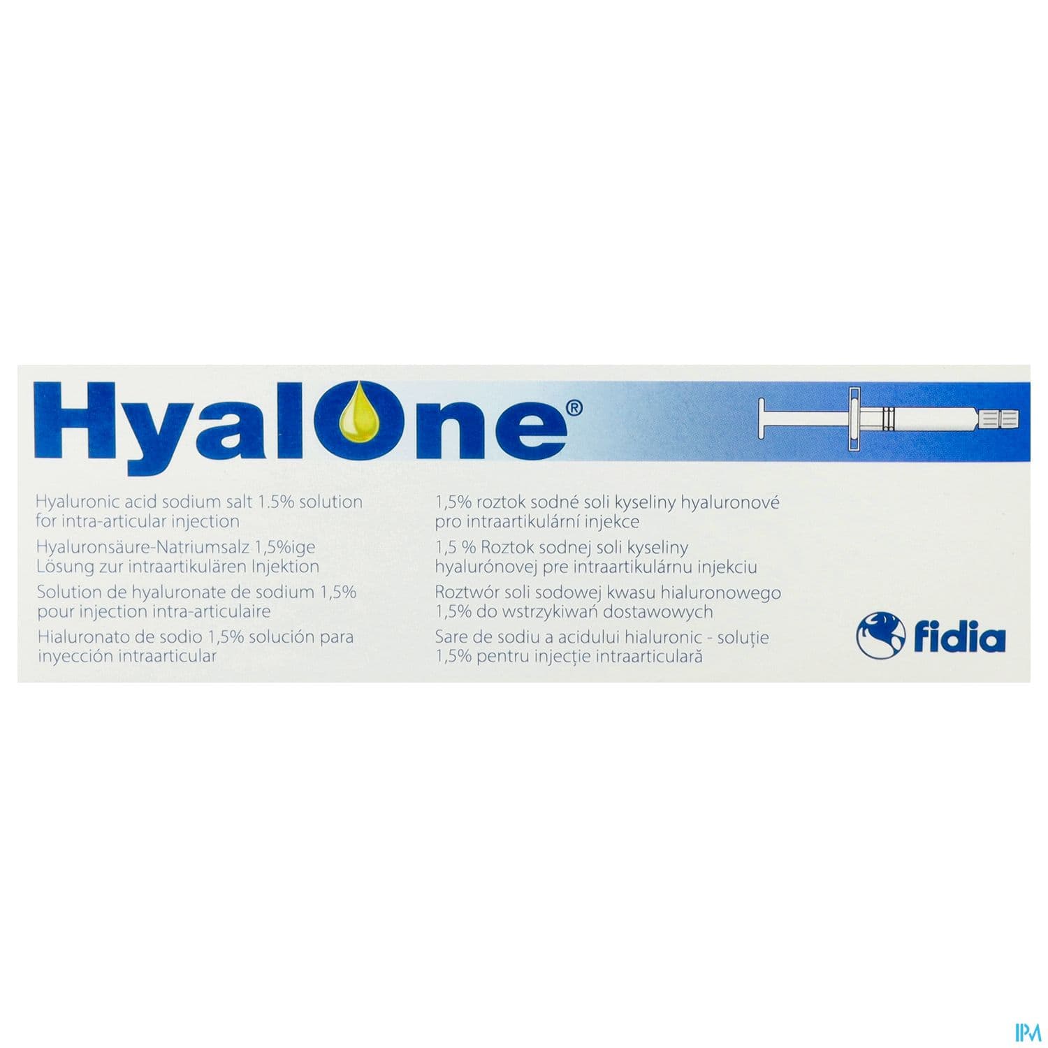HYALONE 1,5% SOL INJ INT-ART SER 1