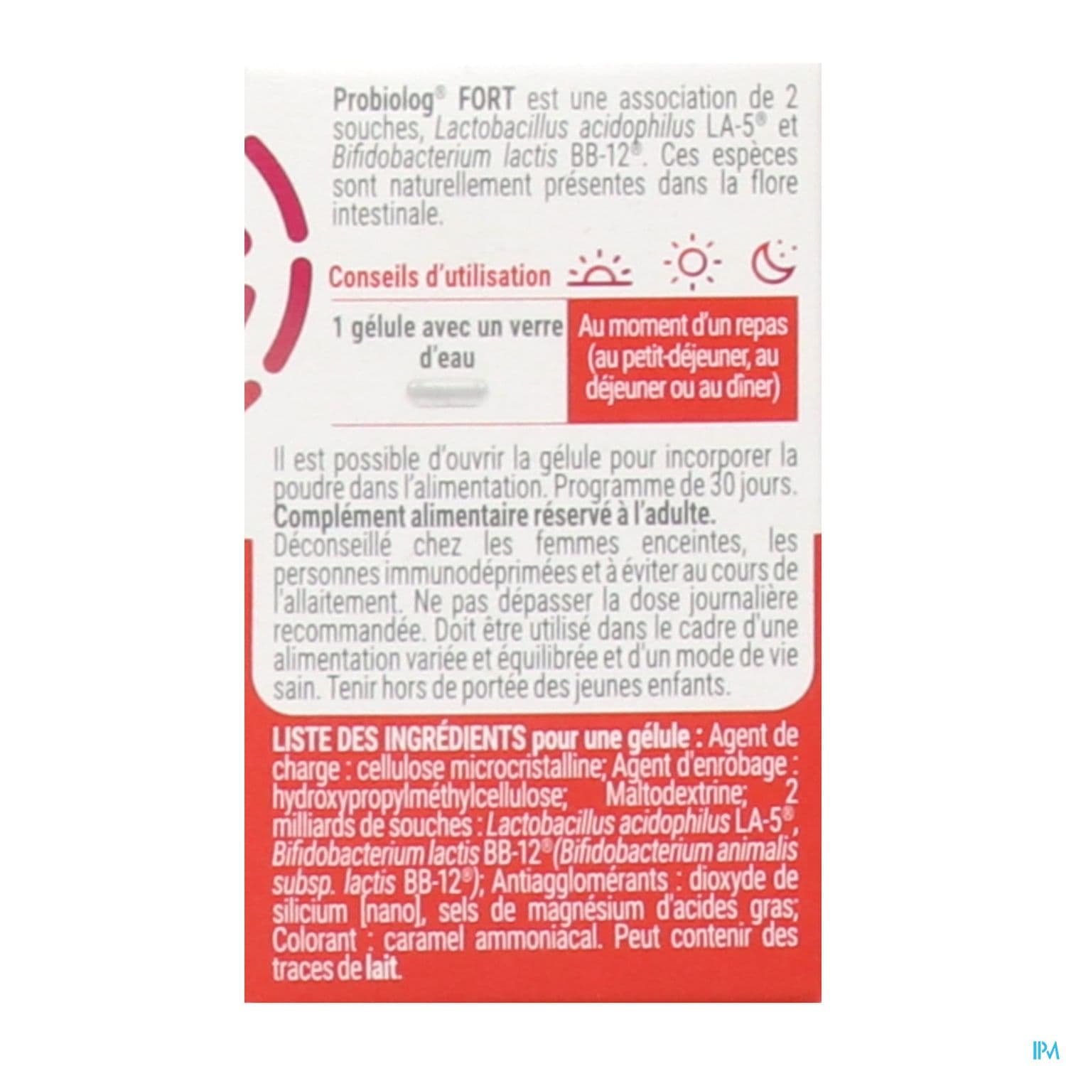 PROBIOLOG FORT GELULE 30