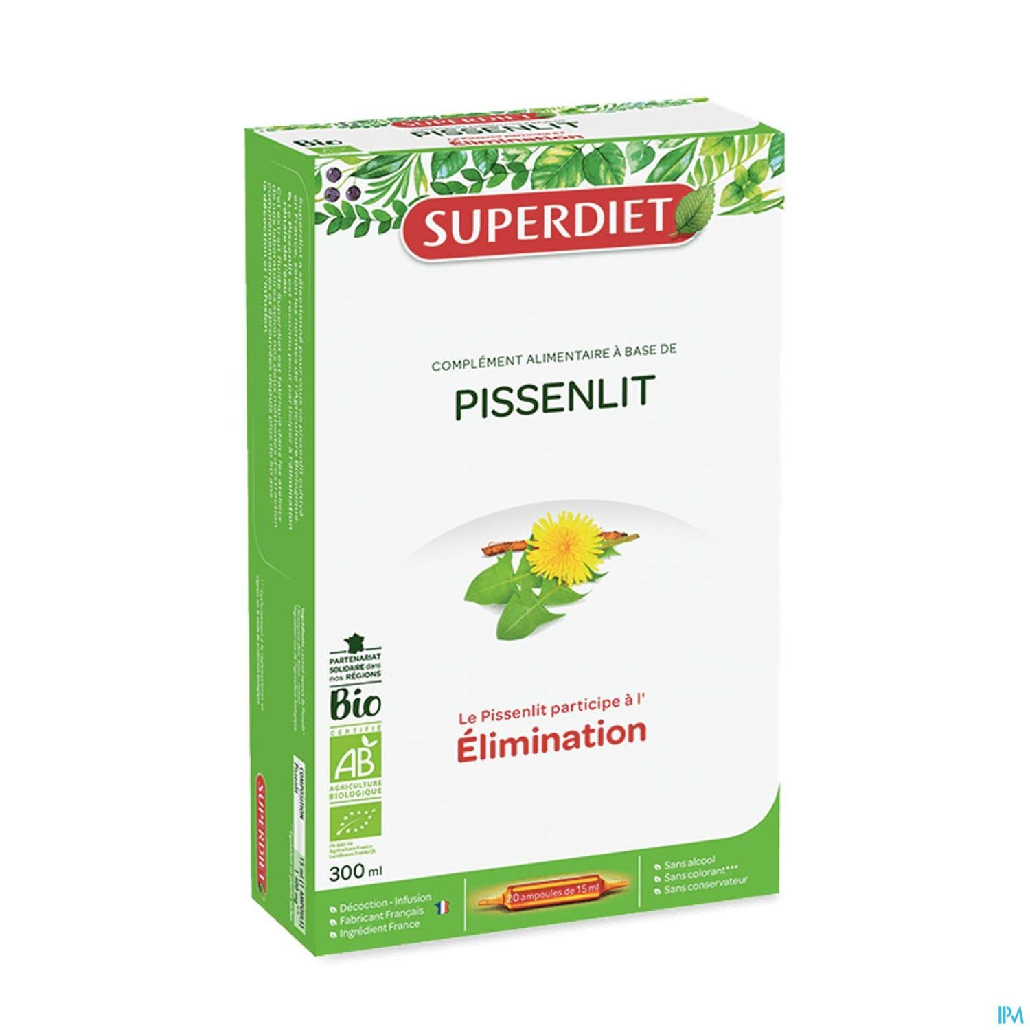 SUPERDIET PISSENLIT BIO AMP20