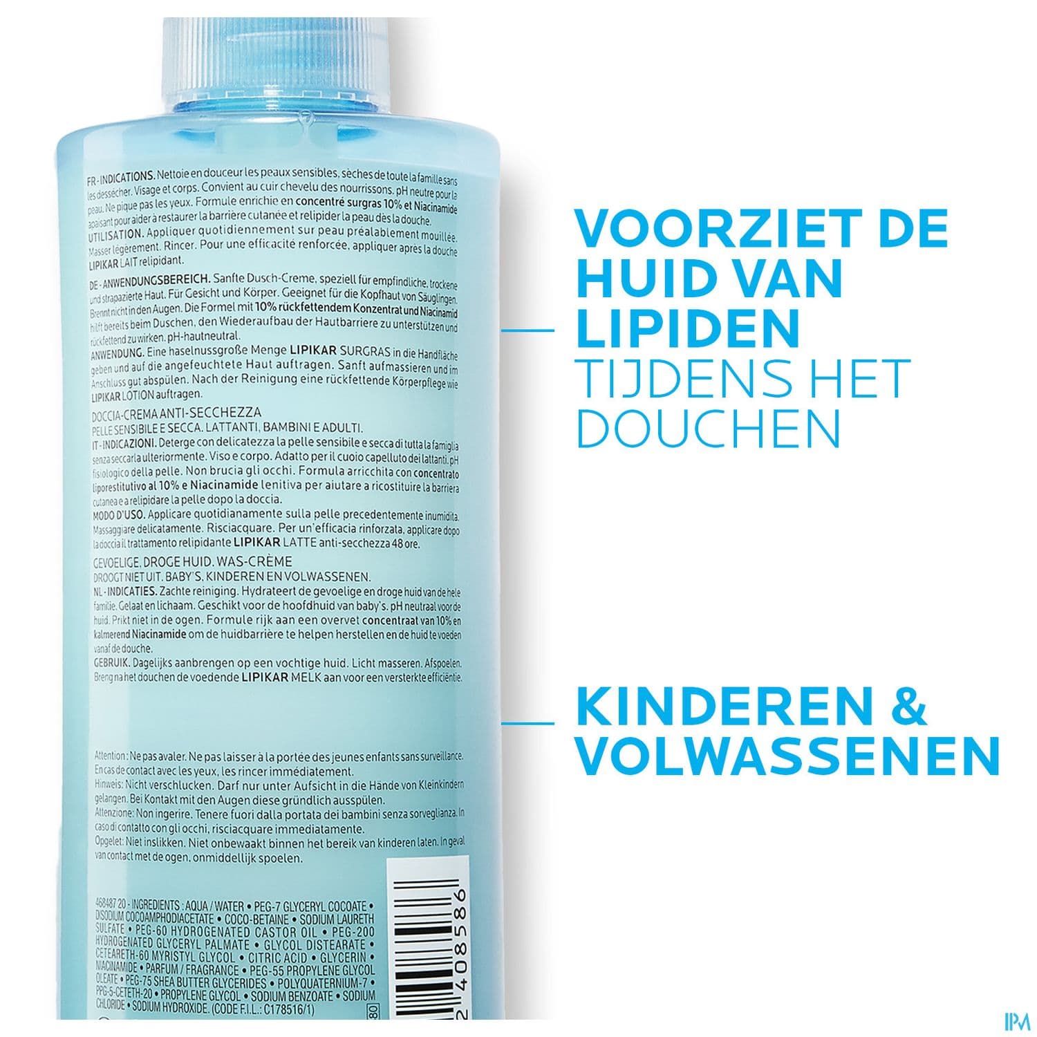 LIPIKAR SURGRAS LIQ TOIL 400ML