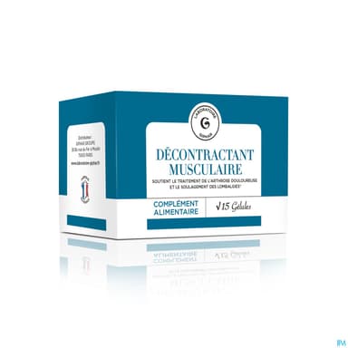 GIPHAR DECONT MUSCULAIRE GELULE 15