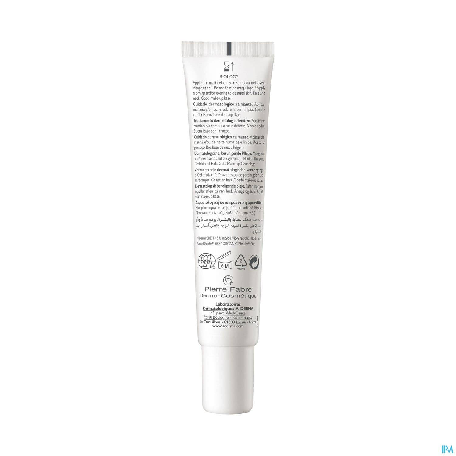 A-DERMA BIOLOGY CALM SOIN 40ML