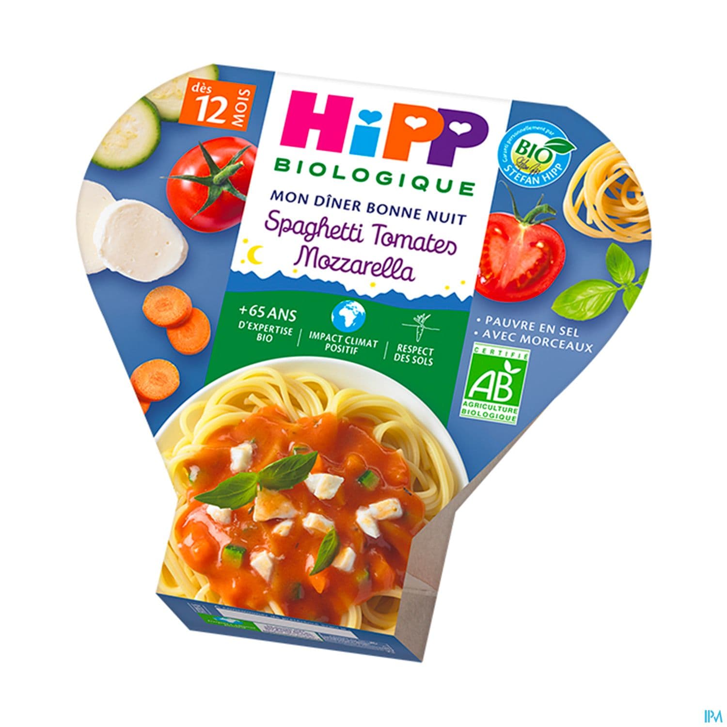 Hipp Mon Diner Bonne Nuit Spaghetti Tomate Mozzarella Bio Assiette 230g — Pharmacie Du Chatelet - Orleans