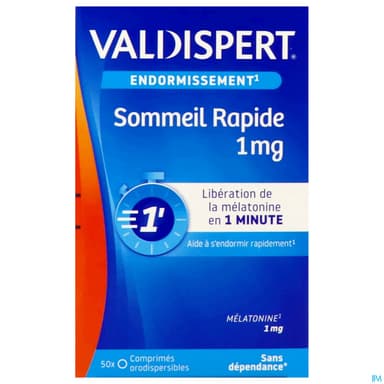 Valdispert Sommeil Rapide 1mg Comprime Orodispersible 50