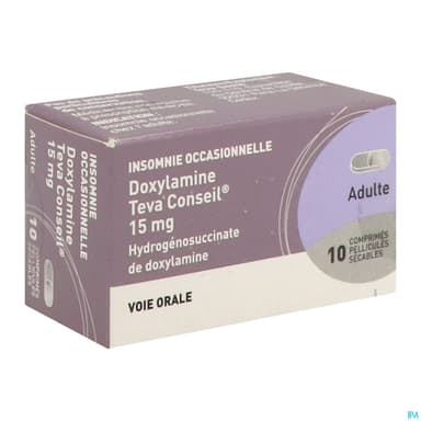 Doxylamine Teva Conseil 15mg Comprime Secable 10
