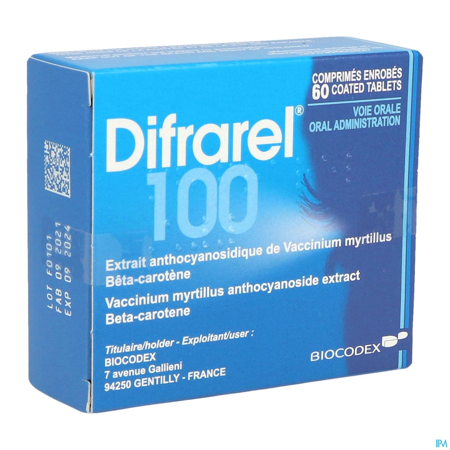 Difrarel 100 Comprime 60