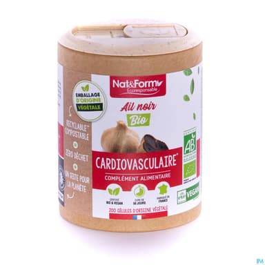 Nat Et Form Ecoresponsable Ail Noir Bio Gelule Vegetale 90