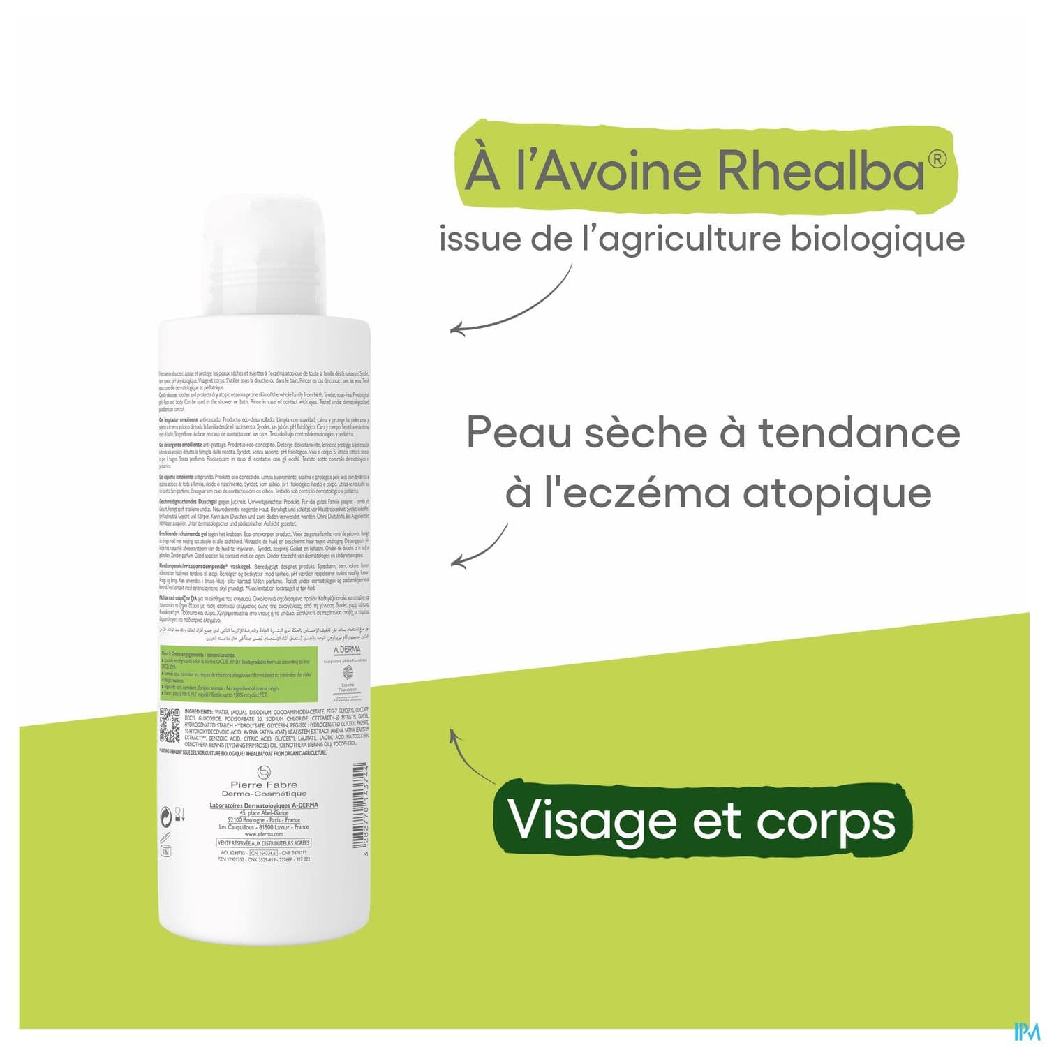 A-DERMA EXOMEGA CONT MOUS 500ML