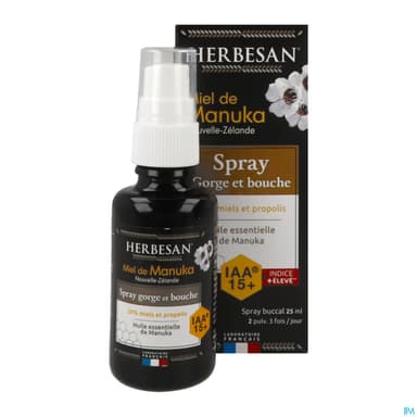 Herbesan Spray Gorge Miel De Manuka Iaa10+ 25ml