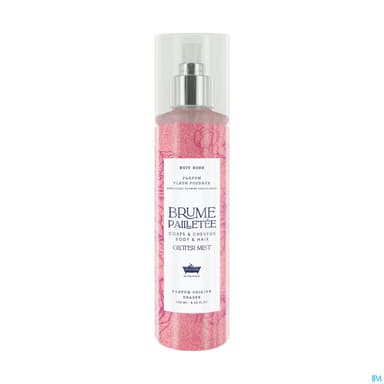 Les Petits Bains De Provence Brume Pailletee Nuit Rose Fleur Poudree 250ml