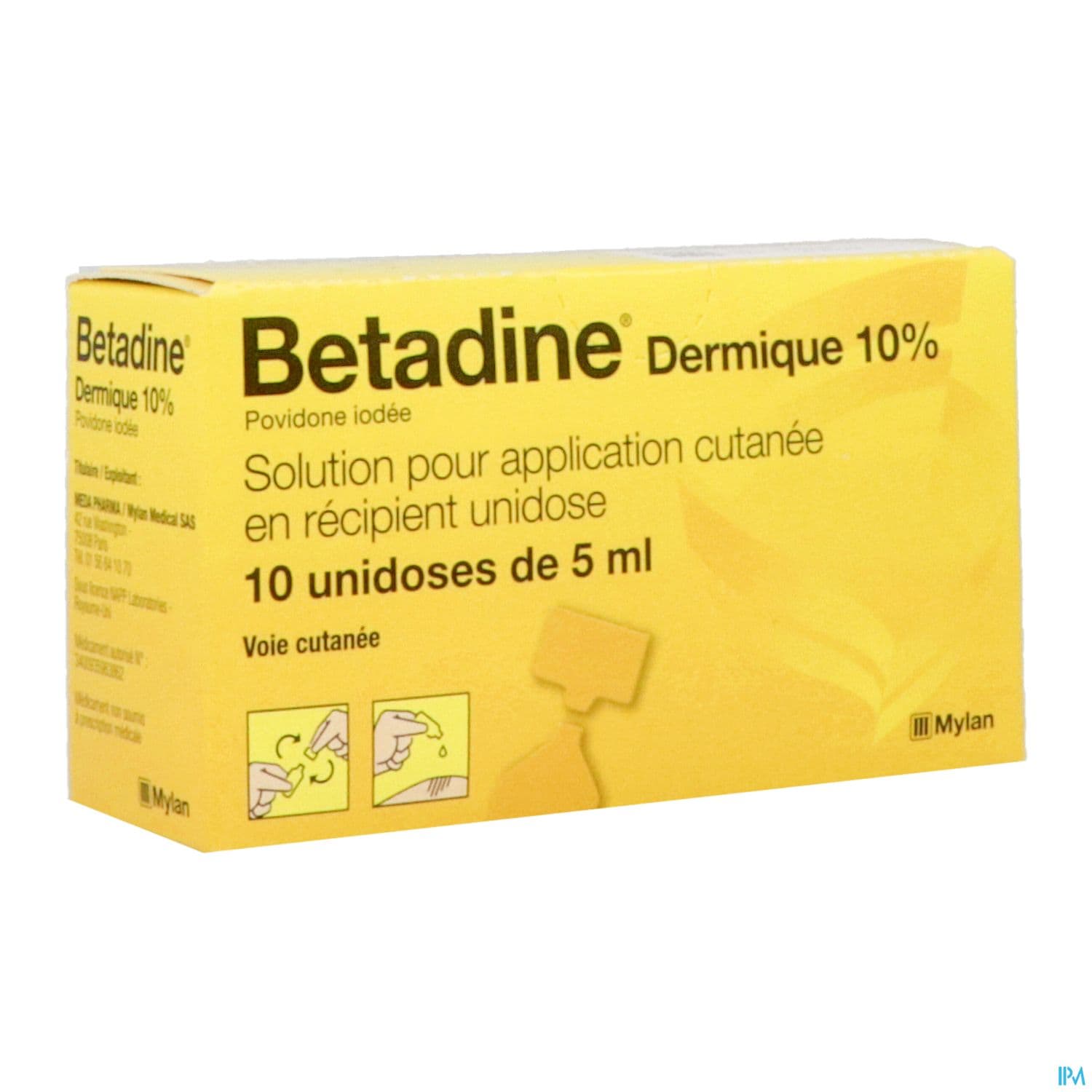 BETADINE 10% SOL DERMIQUE 5ML 10