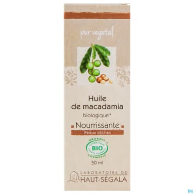 Laboratoire Du Haut-segala Huile Vegetale Bio De Macadamia Biologique 50ml