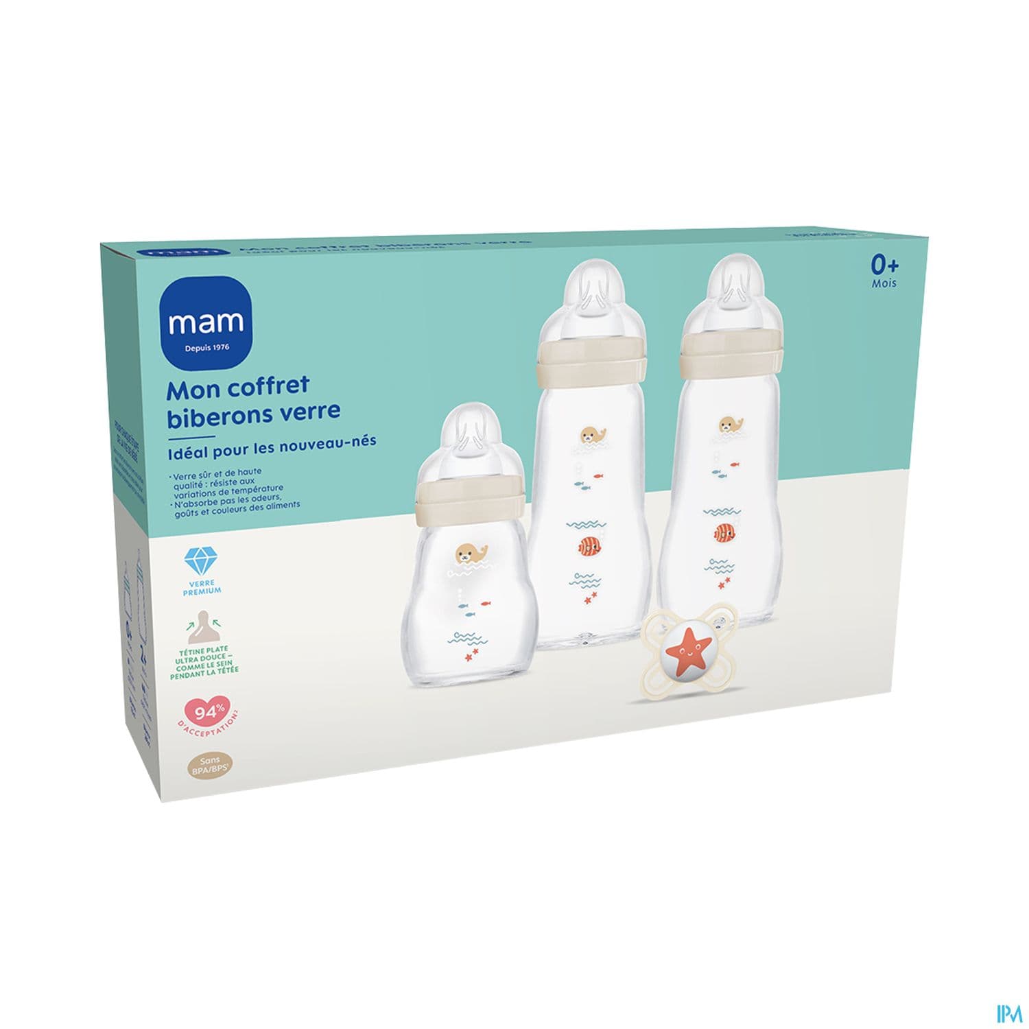 MAM COFF BIB VER 0-6M X3+SUCET