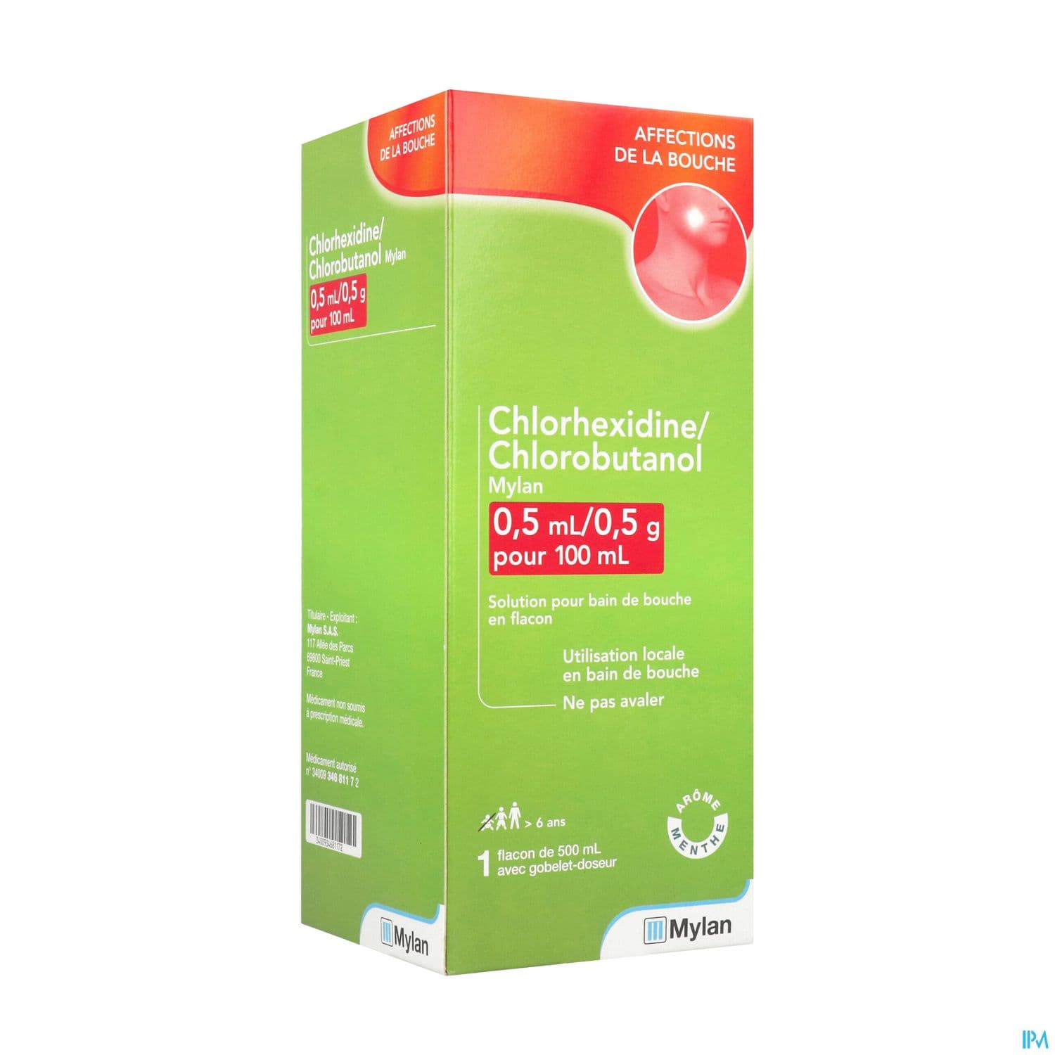 CHLORHEXIDINE/CHLOROBUT VTS 500ML