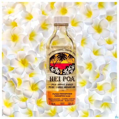 Hei Poa Pur Monoi De Tahiti Frangipanier 100ml