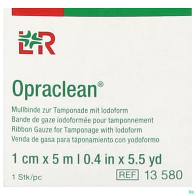 Opraclean Meche De Gaze Iodoformee 1cm X 5m