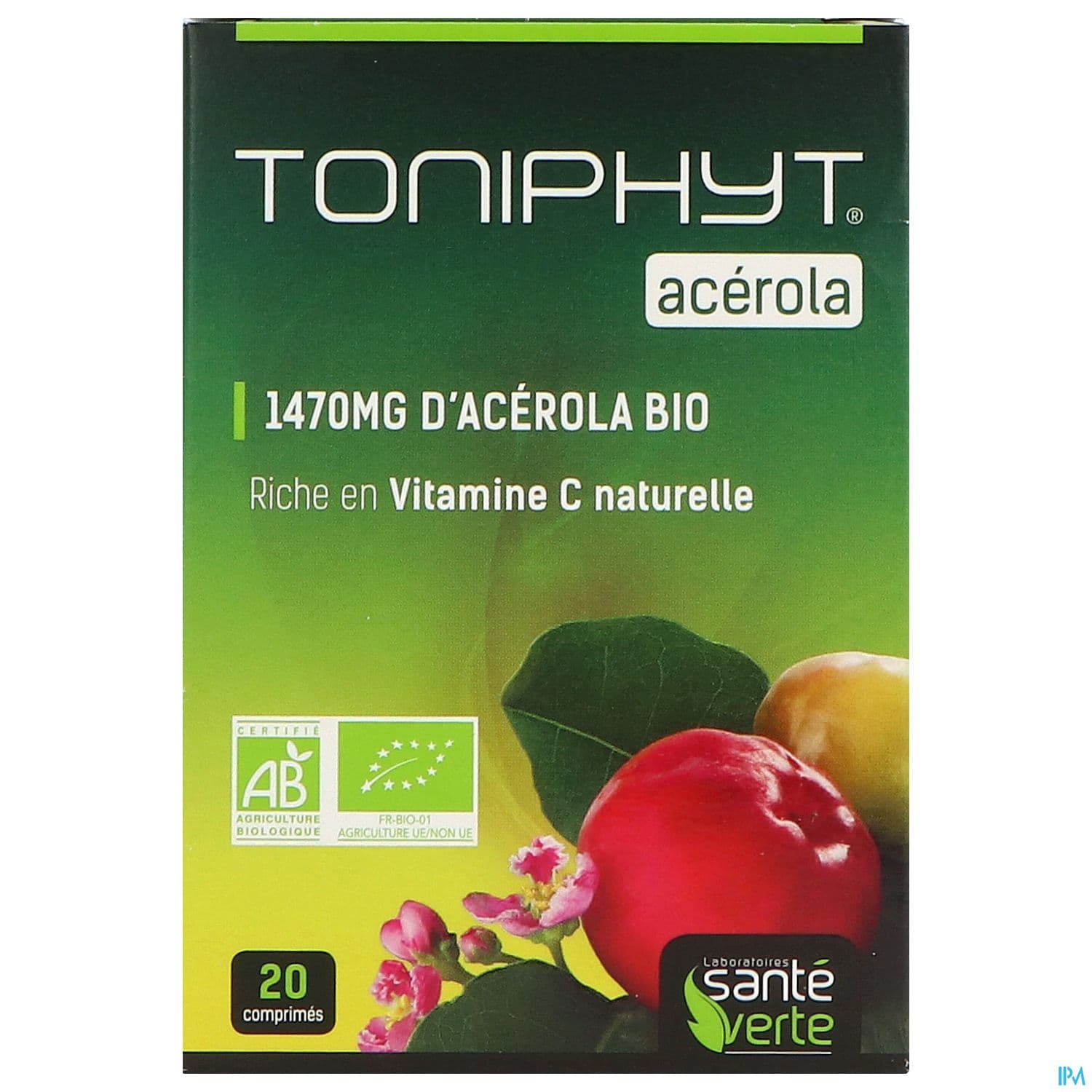 Sante Verte Toniphyt Acerola Bio Comprime 20