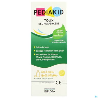 PEDIAKID TOUX SECHE/GRASS SP 125ML