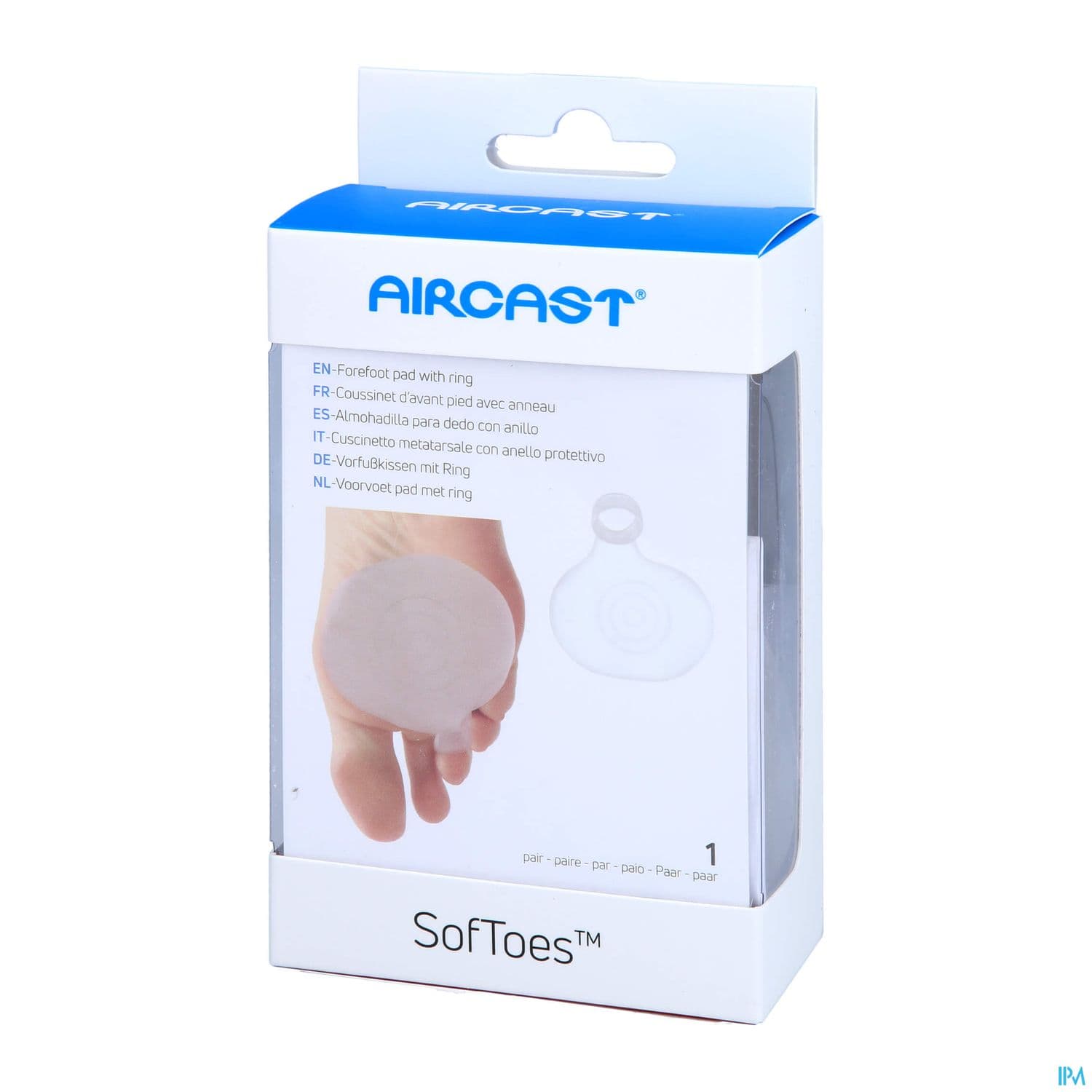 Donjoy Aircast Softoes Coussinet Avant Pied Avec Anneau X2