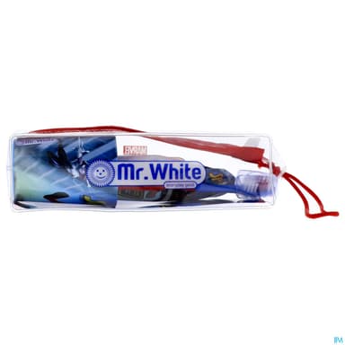 Mr White Trousse Avec Gobelet + Brosse + Dentifrice Spiderman