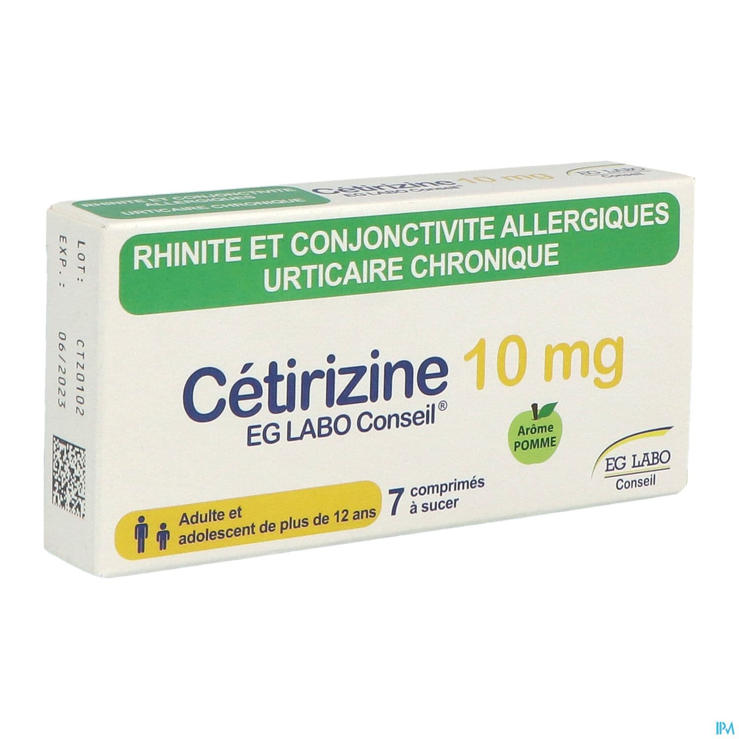 CETIRIZINE 10MG EG CPR 7