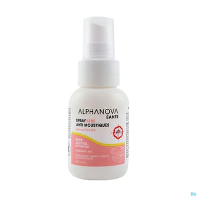 Alphanova Sante Spray Antimoustiques Bebe Textile 50ml