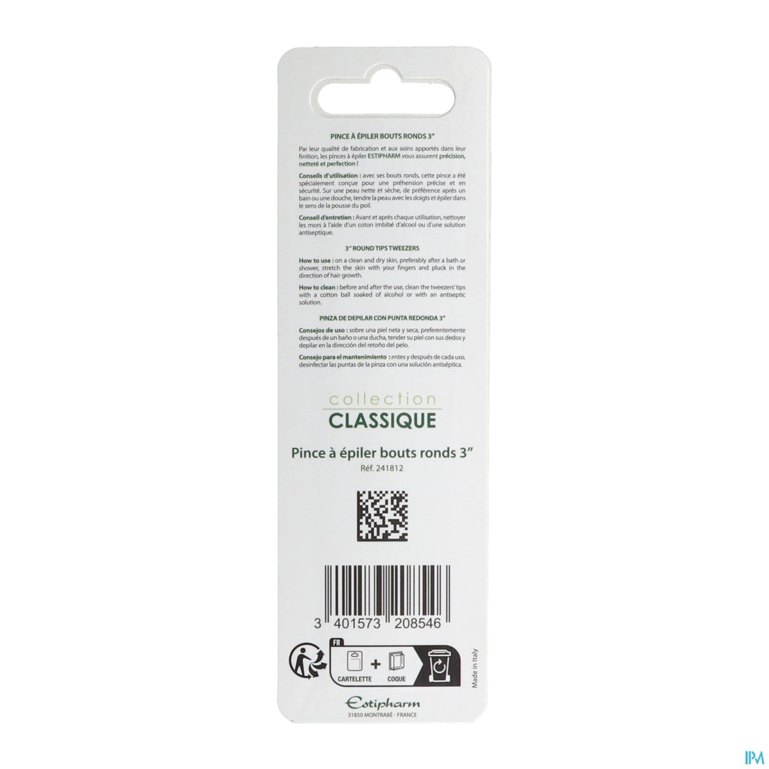 Estipharm Pince A Epiler 3mm Rond
