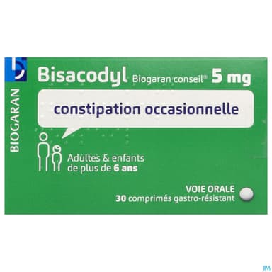 Bisacodyl Biogaran Conseil 5mg Comprime Gastroresistant 30