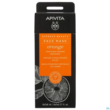 Apivita Express Beauty Masque Orange Sachet 8ml X2
