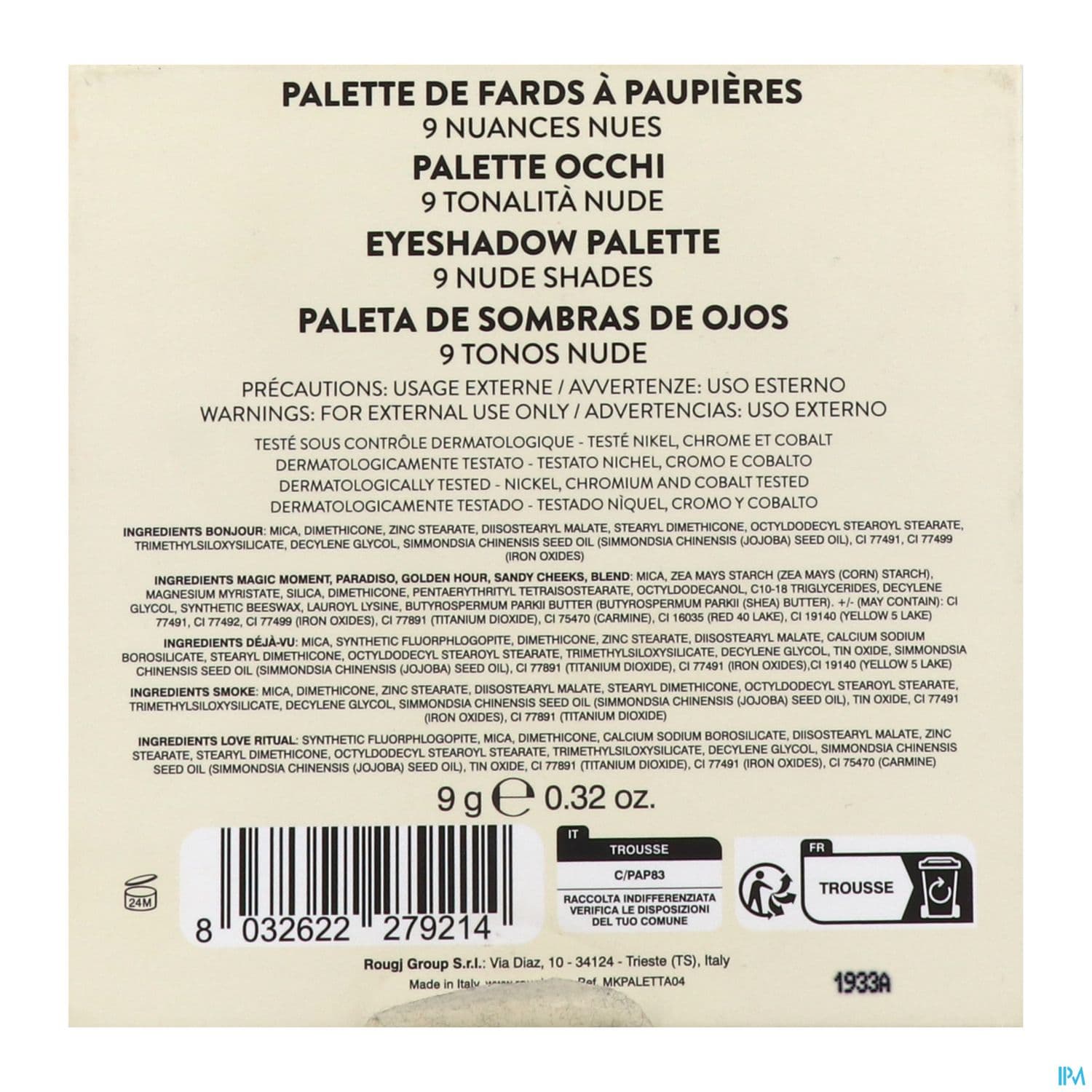 Rougj+ Palette Ombres A Paupieres Daily