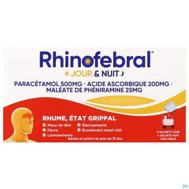 RHINOFEBRAL JOUR ET NUIT SACHET 12