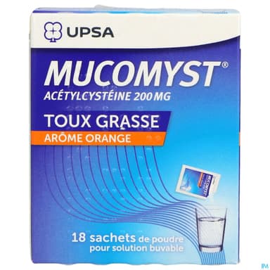 MUCOMYST 200MG PDR SBUV EN SACH B/18