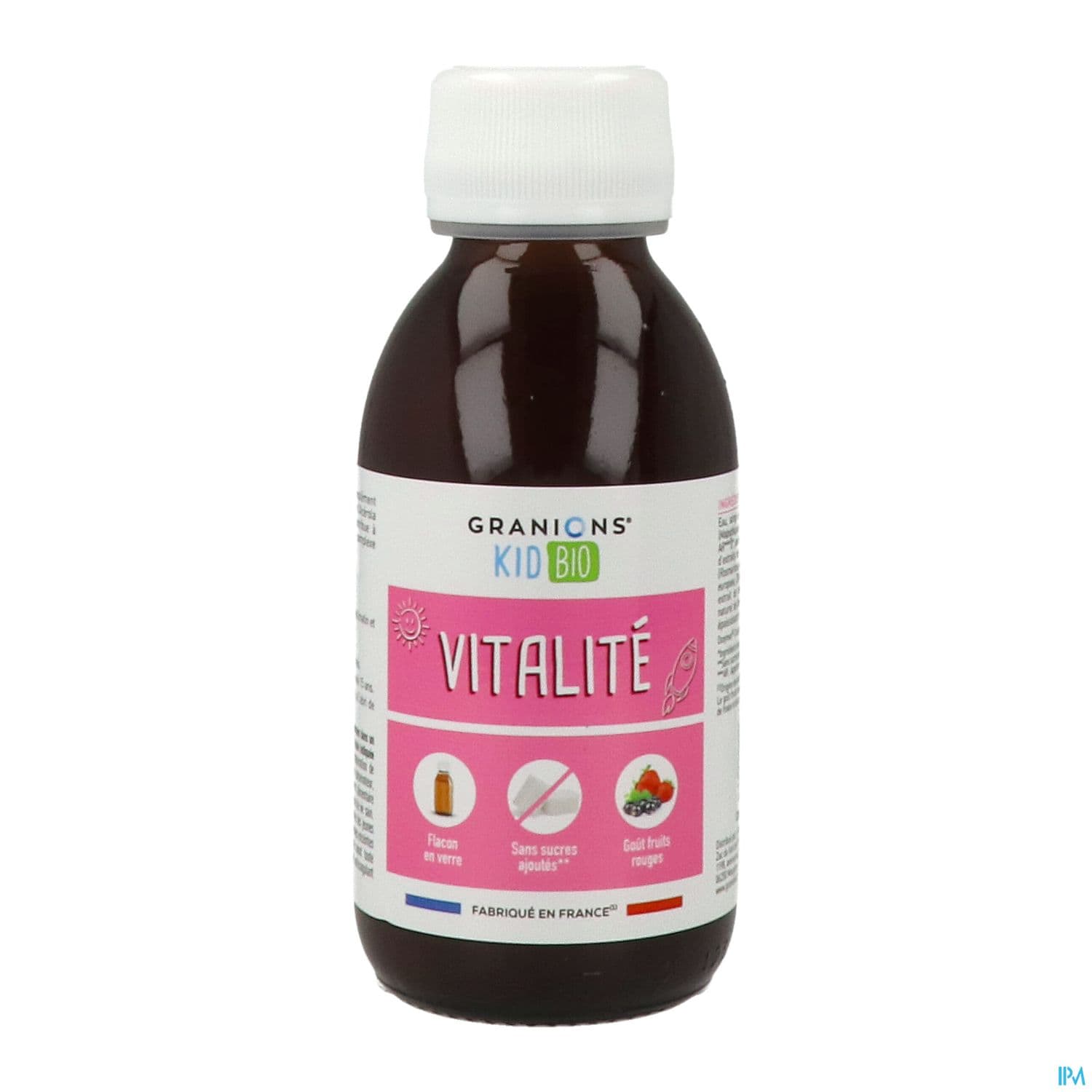Granions Kid Bio Vitalite Solution Buvable Fruits Rouges 125ml