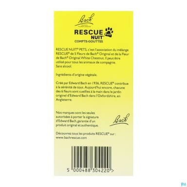 RESCUE BACH ORIG NUIT PETS GTT20ML