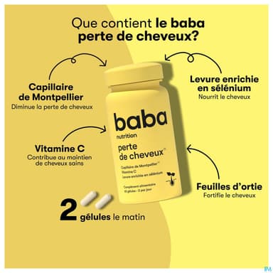 BABA PERTE DE CHEVEUX GELUL 60