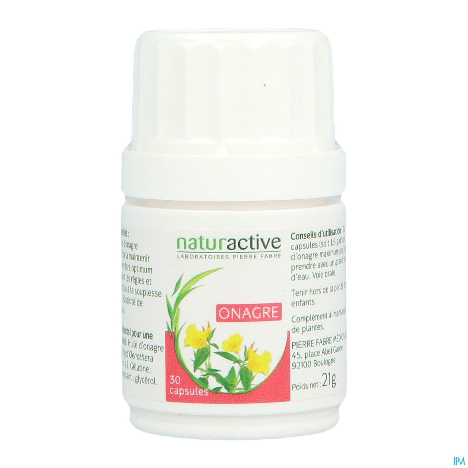 NATURACTIVE ONAGRE HLE CAPS 30