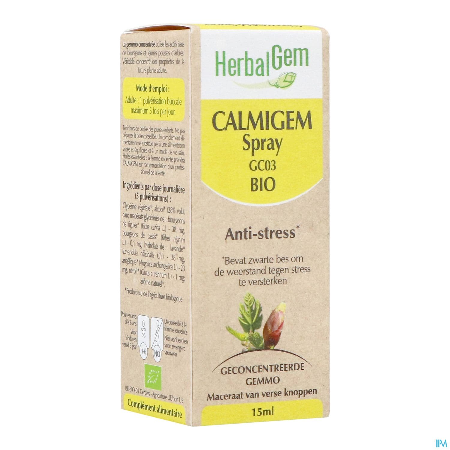 Herbalgem Calmigem Gc03 Antistress Bio Spray 15ml