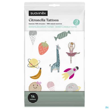 SUAVINEX TATTOOS CITRONNELLE 14