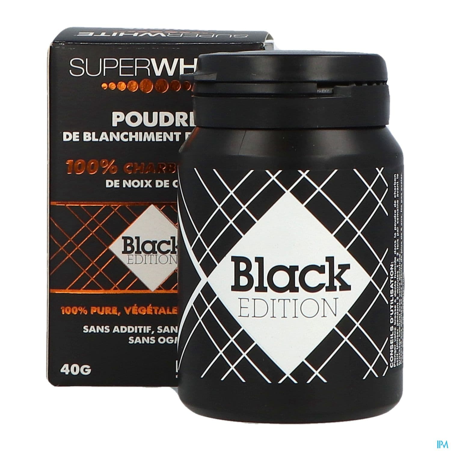 Superwhite Black Edition Charbon Poudre 40g