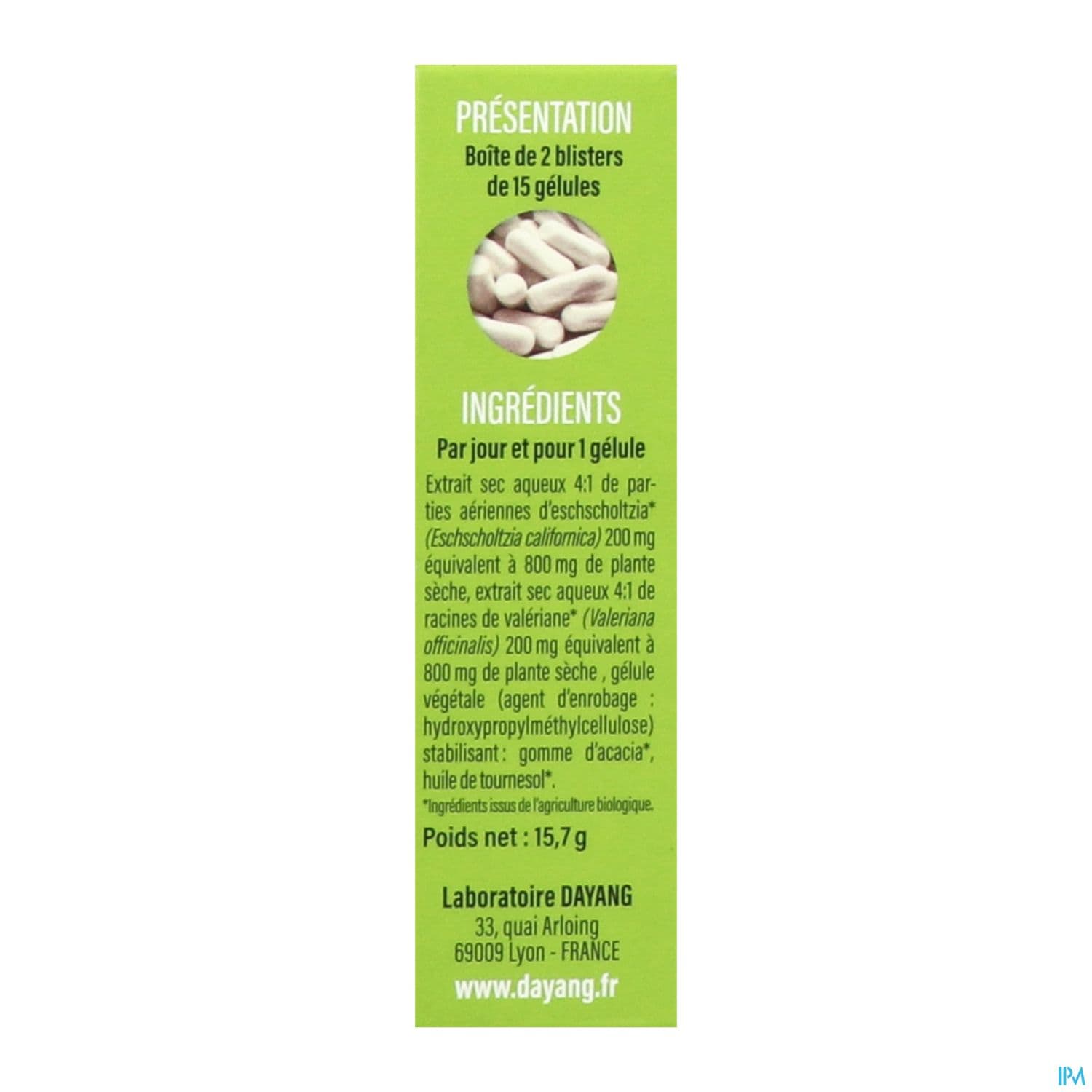 DAYANG ESCHS/VALERIANE BIO GELUL30