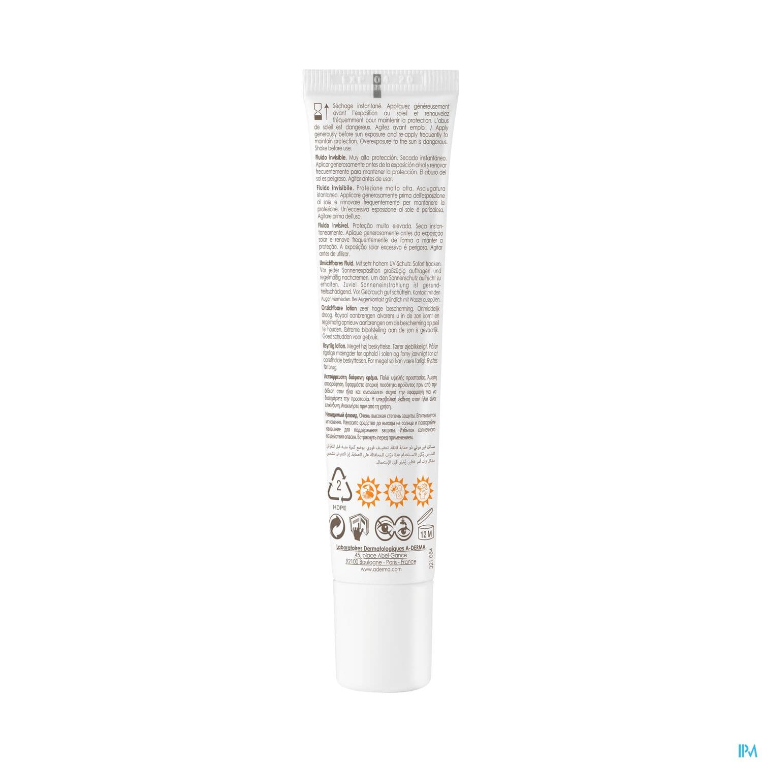 A-DERMA PROTECT FLUID INV 50+ 40ML