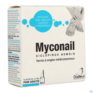 MYCONAIL 80MG/G VERNIS MED FL3,3ML