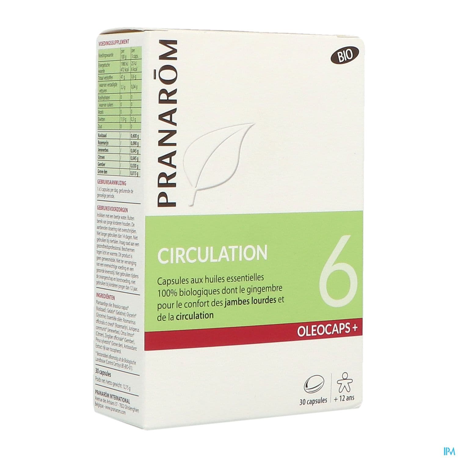 PRANAROM OLEOCAPS+6 CIRCULAT CAP30