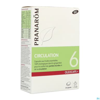 PRANAROM OLEOCAPS+6 CIRCULAT CAP30
