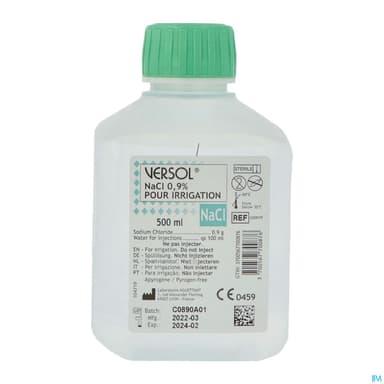 VERSOL SODIUM CHL 0,9% FL500 DM
