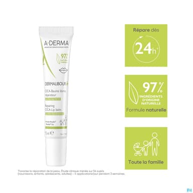 A-DERMA DERMALIBOUR CICA+ LEVRE 15