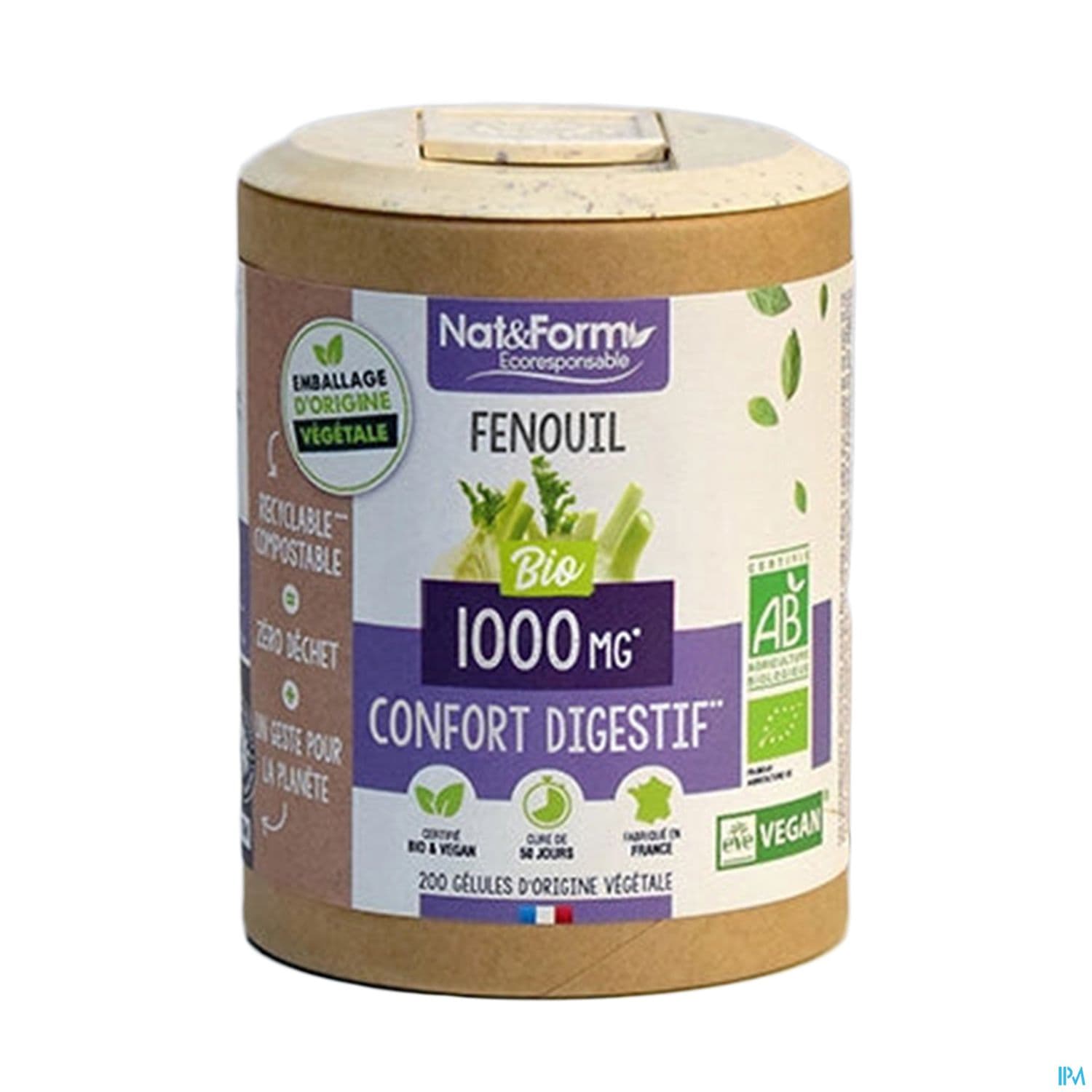 Nat Et Form Ecoresponsable Fenouil Bio Gelule Vegetale 90