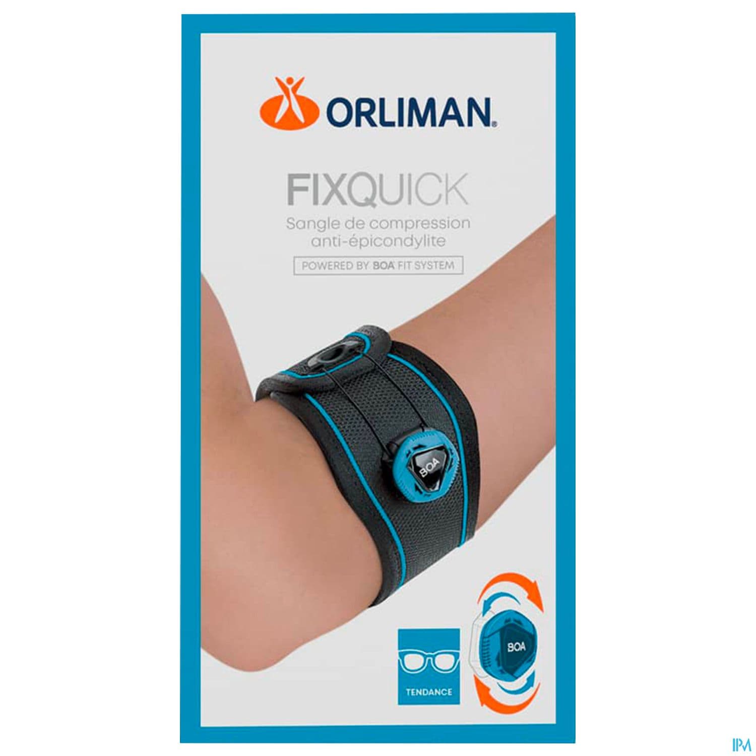 Orliman Sangle Anti Epicondylite Fixquick Noir T1